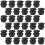 300pcs plastic locking hole plugs round furniture insert 10