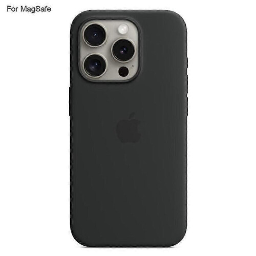 (Black)For Iphone 15 Pro Case Compatible With Magsafe Liquid Silicone Phone Back Cover [induction Popover]