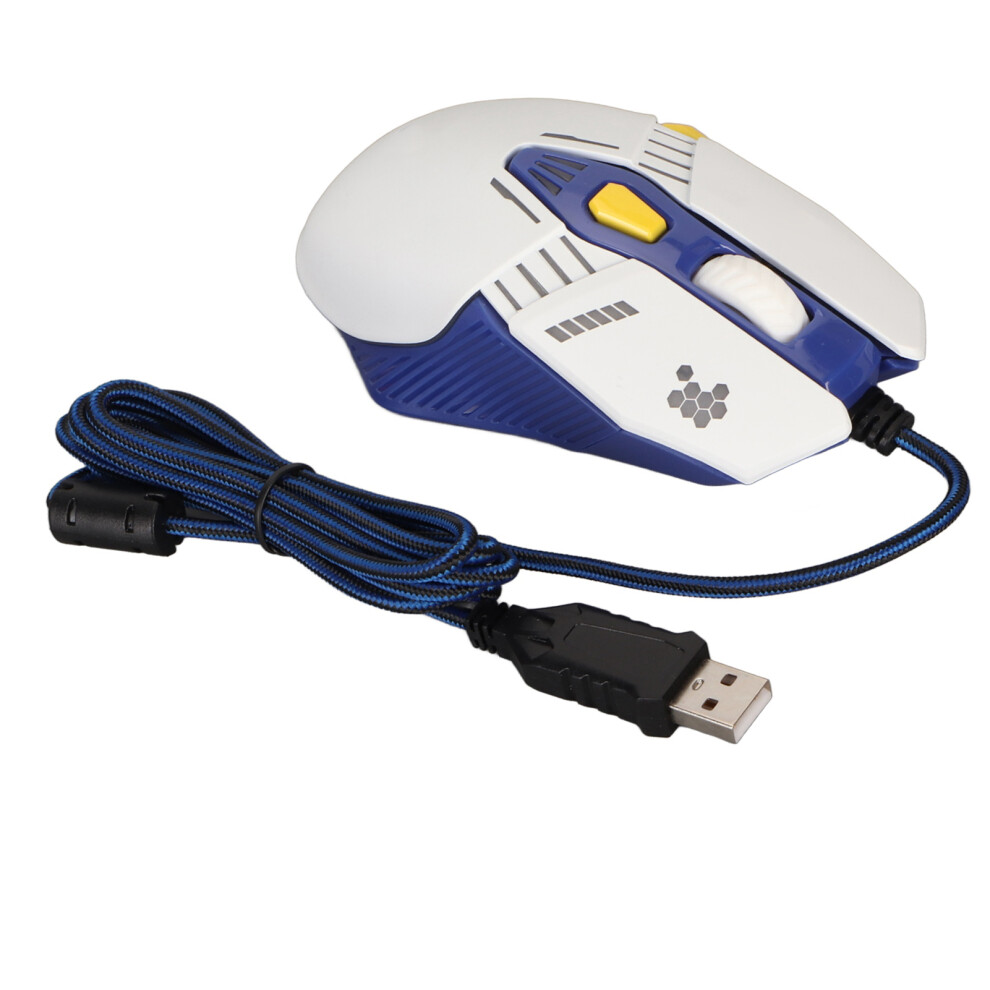 Rgb Gaming Mouse 7200 Dpi, Programmable Buttons, White 7901368857325