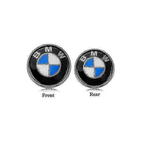 Brand-new Pack Applicable for Bmw Emblems Hood And Trunk, Bmw Emblem   Replacement 82mm+74mm for All Bmw E30 E36 E46 E34 E39 E60 E65 E38 X3 X5 X6