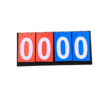 Four-Scoreboard Flipper Sports Scoreboard 1-99 Indoor Outdoor Game Score Keeper with Durable Design and Easy-to-Read Numbers