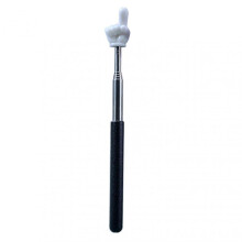 (Black) Finger Pointer Stick Professional Telescopic Teachers Pointer Long-lasting Handheld Pointer Stick for Classroom KAESI