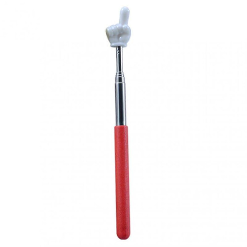 (Red) Finger Pointer Stick Professional Telescopic Teachers Pointer Long-lasting Handheld Pointer Stick for Classroom KAESI