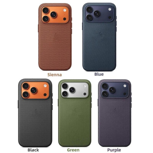 (For iPhone 17 Pro Max, Purple) For iPhone 17 Pro Max TechWoven Case with MagSafe Protective Cover Sienna & Logo