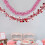 Banderoles multicolores en forme de-Rose blanche et m rouge 7
