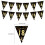 Black Gold Triangular Pennant Birthday Party-60 years old 4