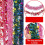 Banderoles multicolores en forme de-Rose blanche et m rouge 2