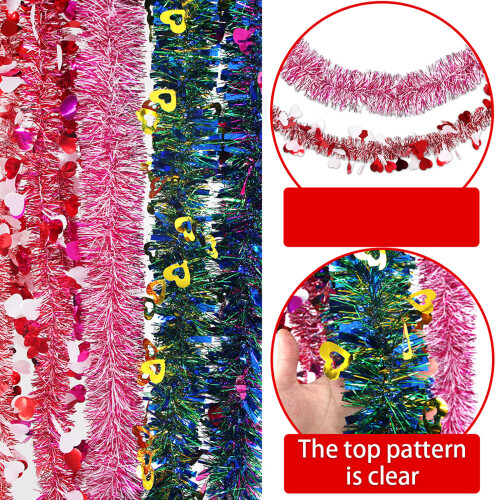 Banderoles multicolores en forme de-Rose blanche et m rouge 1