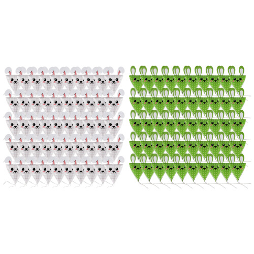 50st Pasen-traktatiegeschenkencontainers-Wit 1