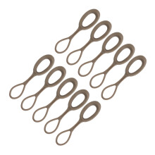 10 Pcs/Set Tactical Zippers Puller Easy to Install-mud color