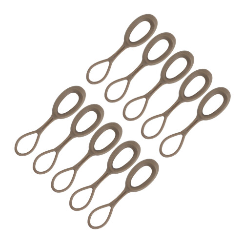 10 Pcs/Set Tactical Zippers Puller Easy to Install-mud color