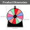 Roue de jeu de roue de Fortune de fête, roue de récompense 6