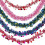 Banderoles multicolores en forme de-Rose blanche et m rouge 3