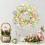 Spring Wreath Door Hanging Decoration Artificial Wreath for-8 7