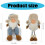 Weihnachtszwergfiguren, Dekoration für-sitzende Position 4