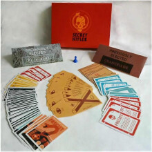 (DARK GRAY) Secret Hitler Board games puzzle game card adults party games 2-8 people Birthday holiday party game Interesting puzzle playing