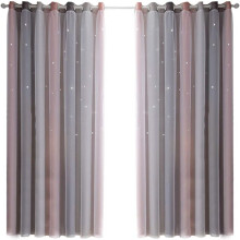HollowStarDesign, RomanticStarrySky, TermiskIsoleredeLydisolerede Gardiner. Drømmende Atmosfære, Nem Montering af Paneler, Polyester i Høj