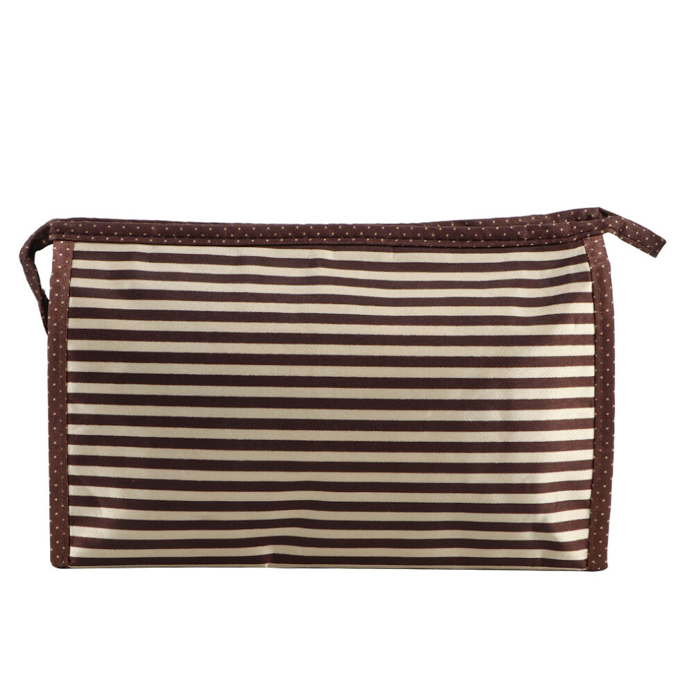 Portable Makeup Bag Compact Design Lightweight Easy To Carry Durable Fabric Great For Storing Cosmetics Skincare And Accessories Stylish Appearance