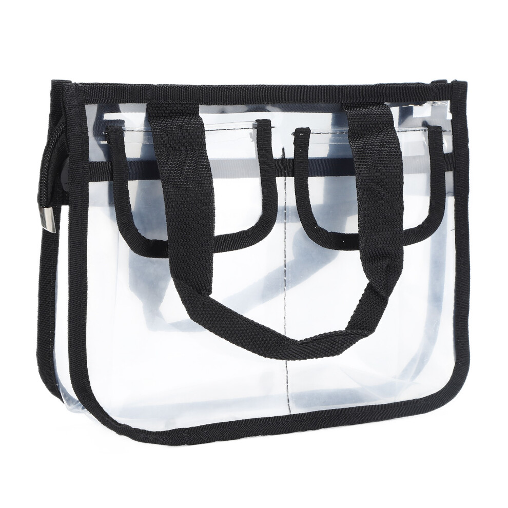 Clear EVA Toiletry Bag 27x20.3x9cm Portable Cosmetic Travel Organizer