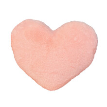Quality Fabric Material Heart Shaped Decorative Pillow, Multi-Purpose Versatile Uses Ideal Size For Comfort, Ultra Soft Material Pink Throw Pillows, P