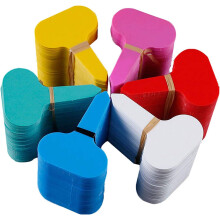 Plant Markers, 300 Pieces Multicolor T-Type Design Re-Usable Labels, Waterproof Plastic Nursery Garden Tags, Safe & Non-Toxic (T-Type / T-shape