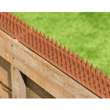 Anti Climb Security Spikes 30 Pack Brown Wall and Fence Cat Deterrent UV Resistant Polypropylene