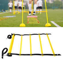 Agility Ladder Footwork Exercise 4M 8 Rungs PE Yellow Black