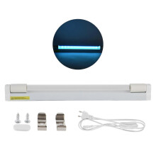 (As show, One size) 10W LED UVC Lamp Ultraviolet Cleaning Light for Home Kitchen Bathroom EU Plug 220-240V