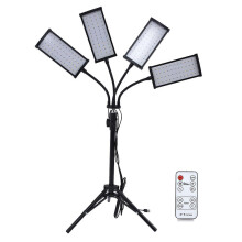 (As show, One size) LED Plant Grow Light 4/8/12 Timing USB Powered Seedling Light with Adjustable Height Tripod for Greenhouse
