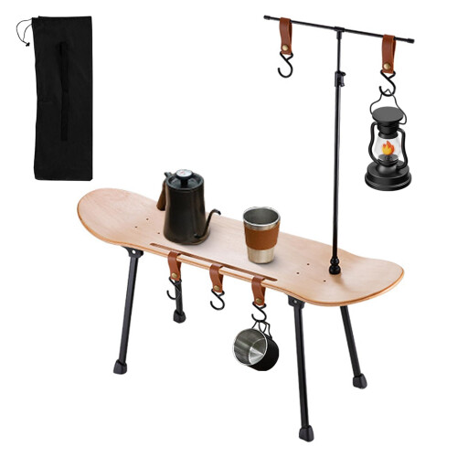 Portable Folding Skateboard Table  Outdoor Camping, Lightweight, Compact Design