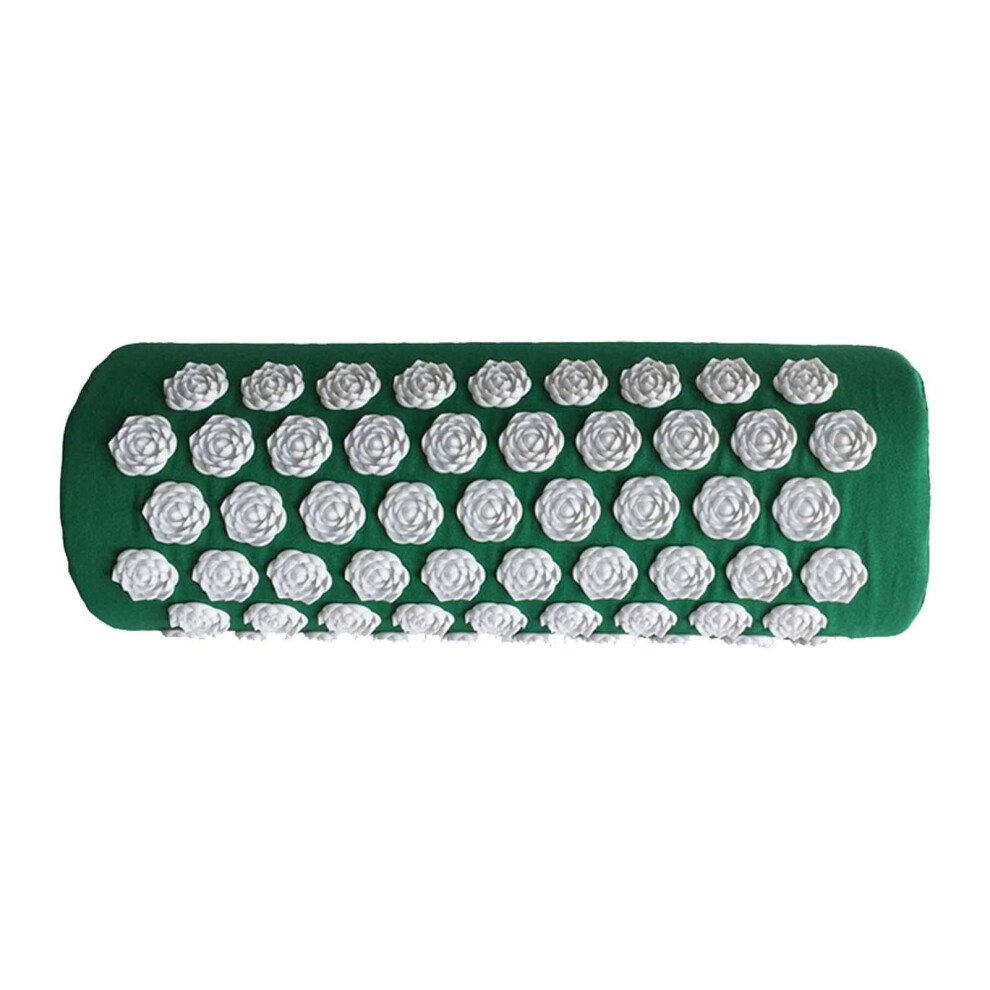 Green Acupressure Mat And Pillow Set Promotes Relaxation Twopiece