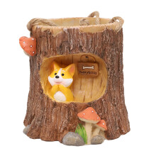 Indoor Outdoor Decorative Pots, Unique Designed Planters for Succulent Planters with Drainage, Resin Hanging Flower Pots, Multi-functional Resin Craft