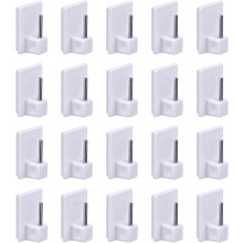 Zelfklevende haken voor verstelbare plastic stangen, installatie zonder gereedschap zorgt voor brede toepassing in huisdecoratie.