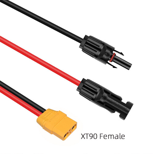 Universal Solar Connectors to XT90 Adapter Cable for XT90-366cm 1