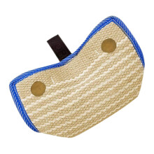 Dog Bite Training Pillow Tear Resistant Jute with Ergonomic Handles Interactive Tug Toy for Small Medium Dogs