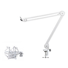Mikrofonhalter aus Metall, verstellbare-35W weißer Metallrahmen