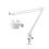 Support de support de micro de bureau à-Cadre en métal blanc 39W 1