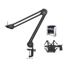 Microphone Boom Arm Desktop Mount Stand-35W black U shaped m
