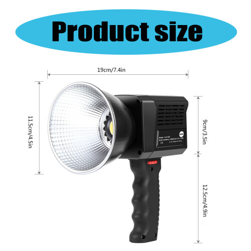 60W videoverlichtingsset met softbox, oplaadbare batterij 2