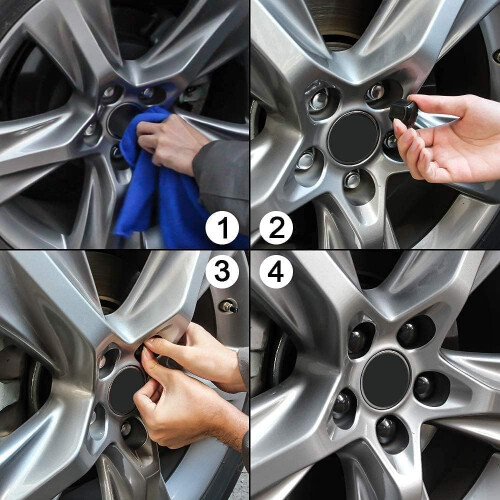 Wheel Nut Covers 19mm Hexagonal Red 20Pack DustProof Auto Hub Screw Protector 2