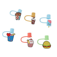 6Pcs Silicone Straw Caps, Reusable Eco-Friendly Dustproof Tip Covers