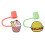 6Pcs Silicone Straw Caps, Reusable Eco-Friendly Dustproof Tip Covers 12