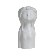 Skulptur-Pflanzgefäß aus Kunstharz, Kopfvase, dekorative griechische Statue, Keramik-Blumentopf, Pflanzgefäß für Zuhause, Büro, Garten,