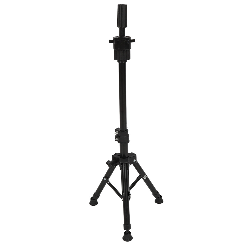 Unisex Light Durable Aluminium Mannequin Head Stand Tripod With Adjustable Height For Wigs