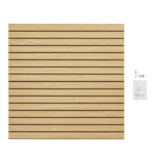 Panel de Pared de Listones-Duoku-4 x 4 pies en MDF para Garaje-Diseño Modular, Panel Ajustable Fácil de Instalar