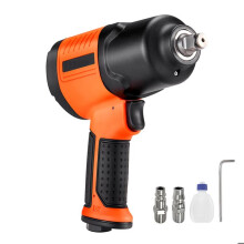 Chave de Impacto Pneumática 12,7 mm com Torque Máximo de 1490 Nm-Duoku-Regulagem em 4 Velocidades-7500 tr/min-Ferramenta Ideal para Garagens