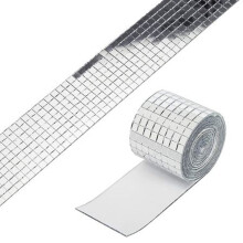 Diy Craft Decoration, Creative Options With Mosaic Stickers, Easy To Cut Glass Mirror Tiles For Wide Applications, Self-Adhesive Backing Ensures Secur