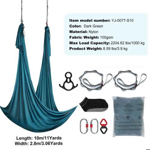 Luftschaukel - DUOKU - YJ-0077-S10 - 11 Meter - Nylon 100 g/m² - Grün 1
