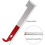 Indispensable Beekeeping Tool, J-Hook Design Frame Lifter with Stainless Steel Construction, Sharp Scraper, Hanging Hole, and Red Handle for Easy 4