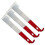 Indispensable Beekeeping Tool, J-Hook Design Frame Lifter with Stainless Steel Construction, Sharp Scraper, Hanging Hole, and Red Handle for Easy 3